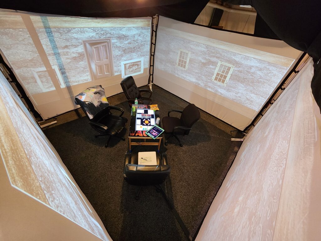 Zoomed out view to show all four screens at the same time.