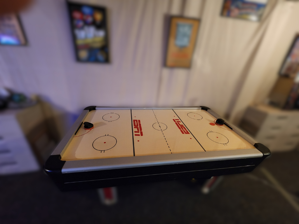 Full sized air hockey table is available.