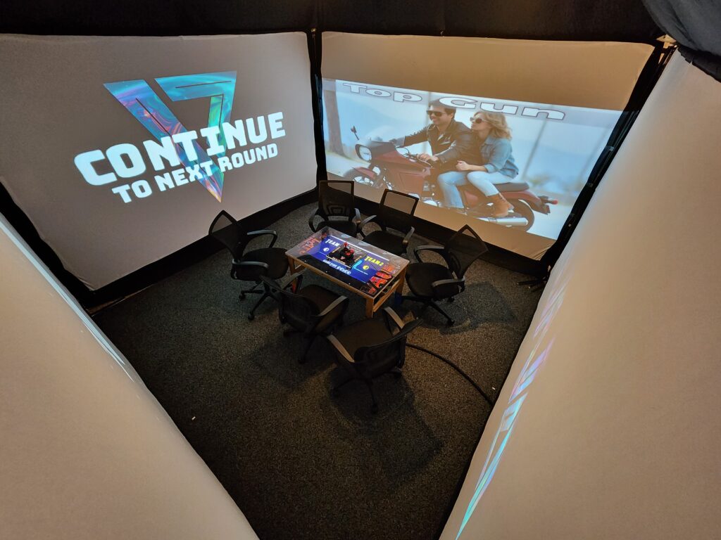 One of the Movie Guessing rooms in the Mazzle